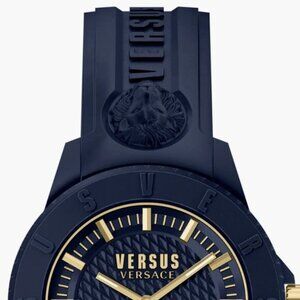 VERSUS Versace Versace Men's Tokyo R Silicone Strap Watch, 43mm x 10.5mm Blue